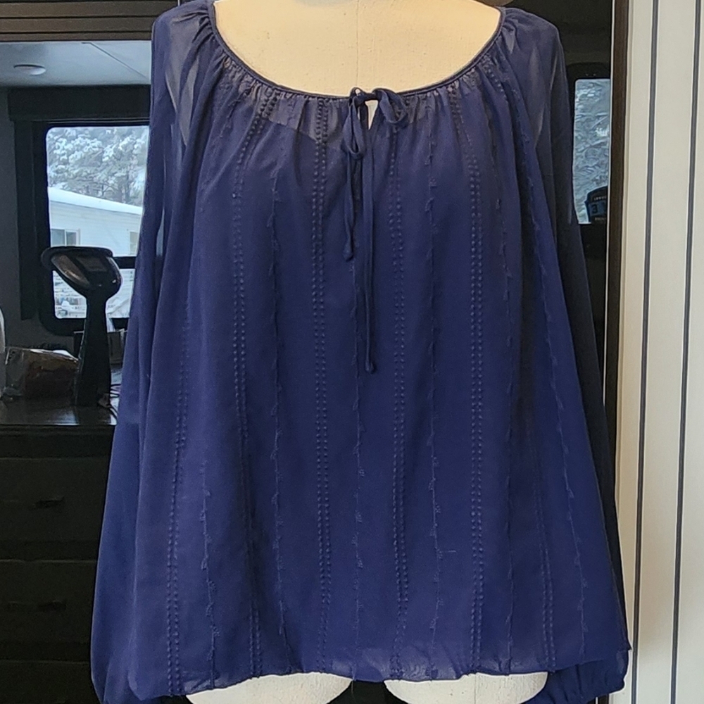 AB STUDIOS COLD SHOULDER BLOUSE - Picture 2 of 8